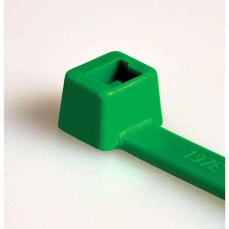 Hellermanntyton Cable Tie, 15 in L, 4.33 in Max Bundle Dia., Green, Polyamide 6/6, 50 lb Strength T50L5C2